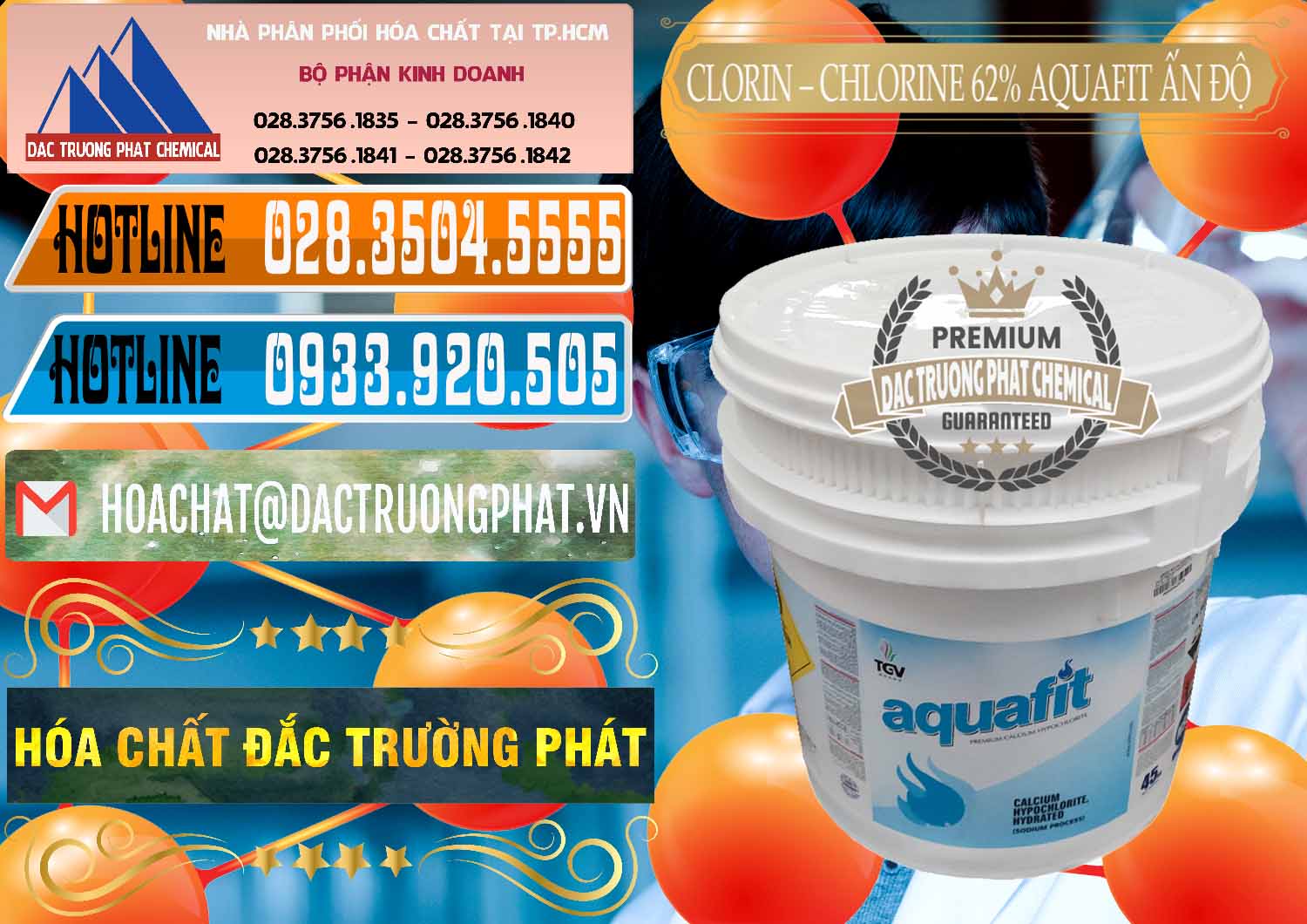Đơn vị chuyên kinh doanh ( bán ) Clorin - Chlorine 62% Aquafit Thùng Lùn Ấn Độ India - 0057 - Công ty chuyên cung cấp - kinh doanh hóa chất tại TP.HCM - stmp.net