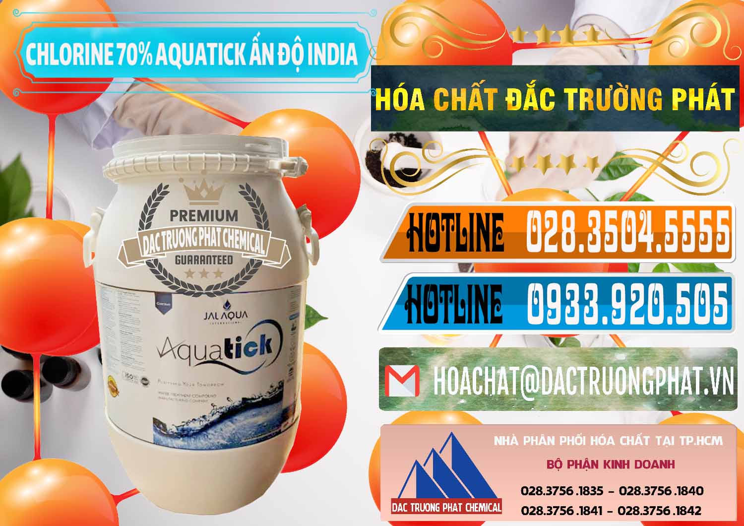 Cty kinh doanh _ bán Chlorine – Clorin 70% Aquatick Jal Aqua Ấn Độ India - 0215 - Đơn vị chuyên bán - cung cấp hóa chất tại TP.HCM - stmp.net