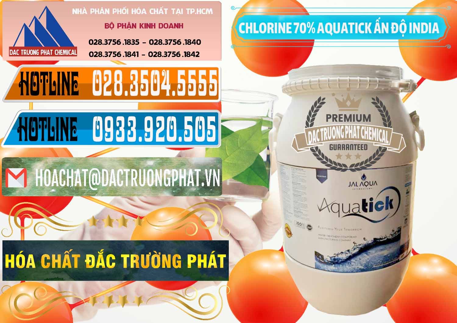 Chuyên phân phối - bán Chlorine – Clorin 70% Aquatick Jal Aqua Ấn Độ India - 0215 - Đơn vị bán - phân phối hóa chất tại TP.HCM - stmp.net