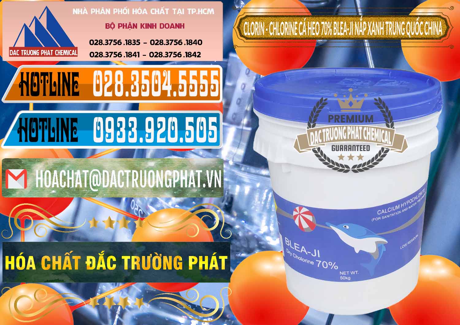 Chuyên bán ( phân phối ) Clorin - Chlorine Cá Heo 70% Cá Heo Blea-Ji Thùng Tròn Nắp Xanh Trung Quốc China - 0208 - Cung cấp & phân phối hóa chất tại TP.HCM - stmp.net