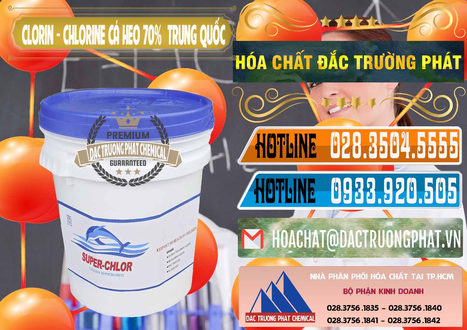 Nơi kinh doanh ( bán ) Clorin - Chlorine Cá Heo 70% Super Chlor Nắp Xanh Trung Quốc China - 0209 - Công ty chuyên cung cấp & kinh doanh hóa chất tại TP.HCM - stmp.net