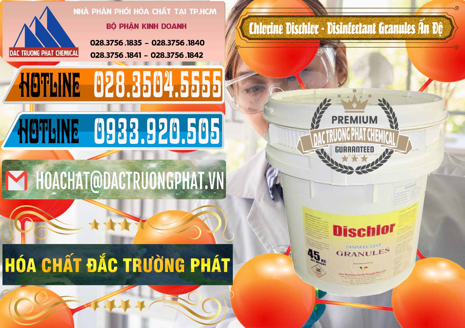 Nơi chuyên bán và cung ứng Chlorine – Clorin 70% Dischlor - Disinfectant Granules Ấn Độ India - 0248 - Cty phân phối và cung ứng hóa chất tại TP.HCM - stmp.net
