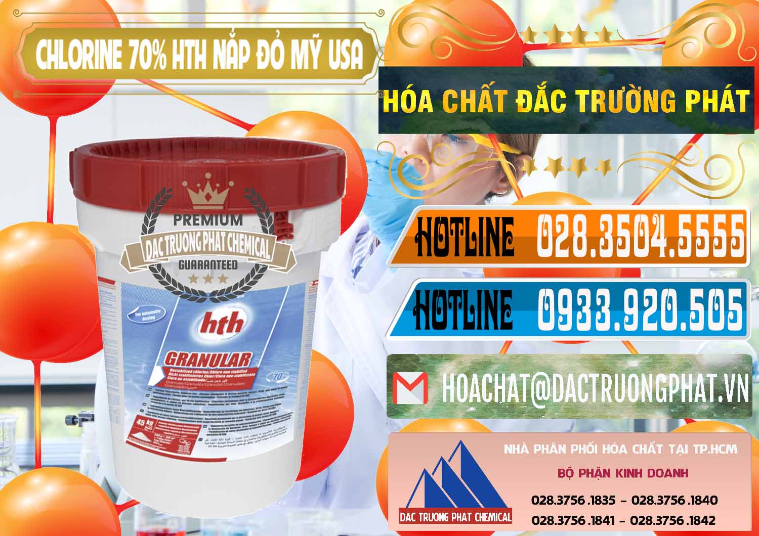 Chuyên cung cấp và bán Clorin – Chlorine 70% HTH Nắp Đỏ Mỹ Usa - 0244 - Nhà phân phối ( nhập khẩu ) hóa chất tại TP.HCM - stmp.net