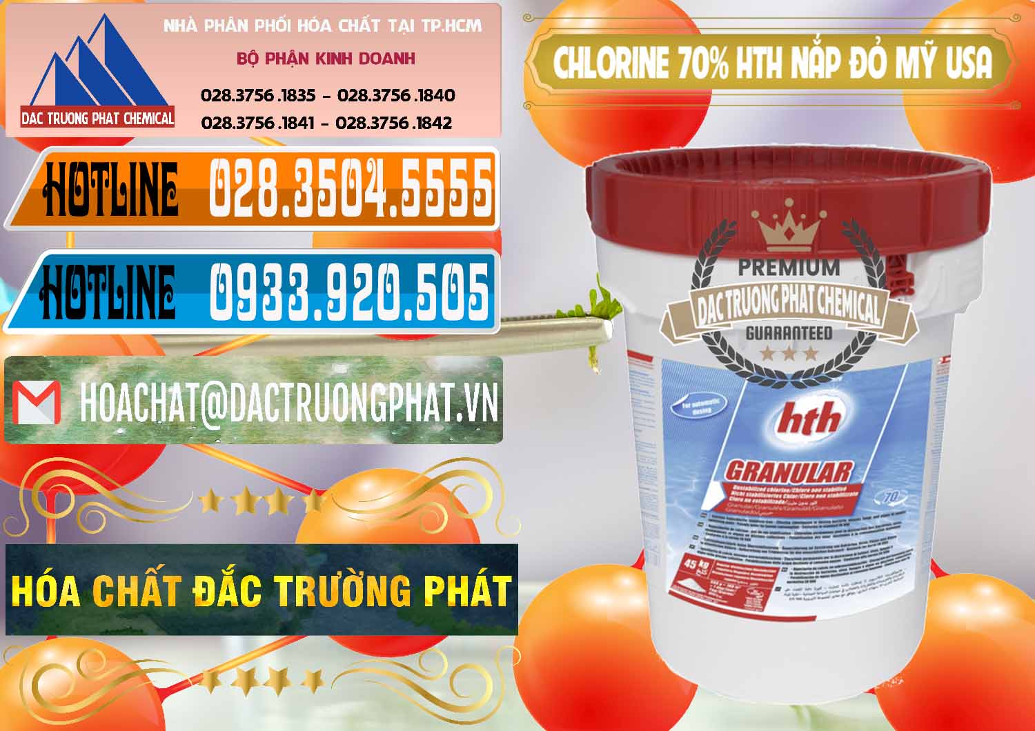 Đơn vị chuyên cung cấp và bán Clorin – Chlorine 70% HTH Nắp Đỏ Mỹ Usa - 0244 - Đơn vị cung cấp _ bán hóa chất tại TP.HCM - stmp.net