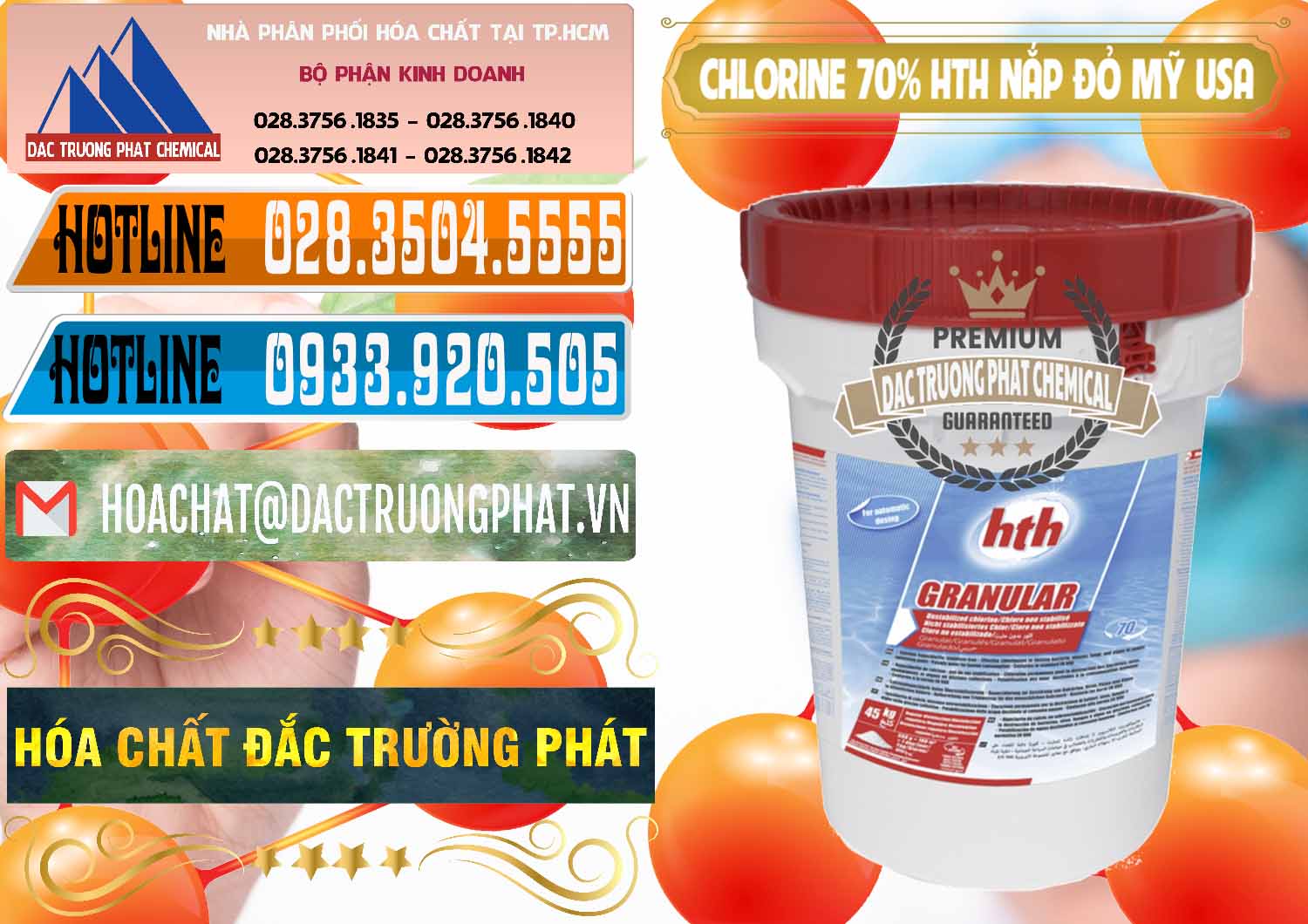 Nơi cung ứng - bán Clorin – Chlorine 70% HTH Nắp Đỏ Mỹ Usa - 0244 - Cung cấp và phân phối hóa chất tại TP.HCM - stmp.net