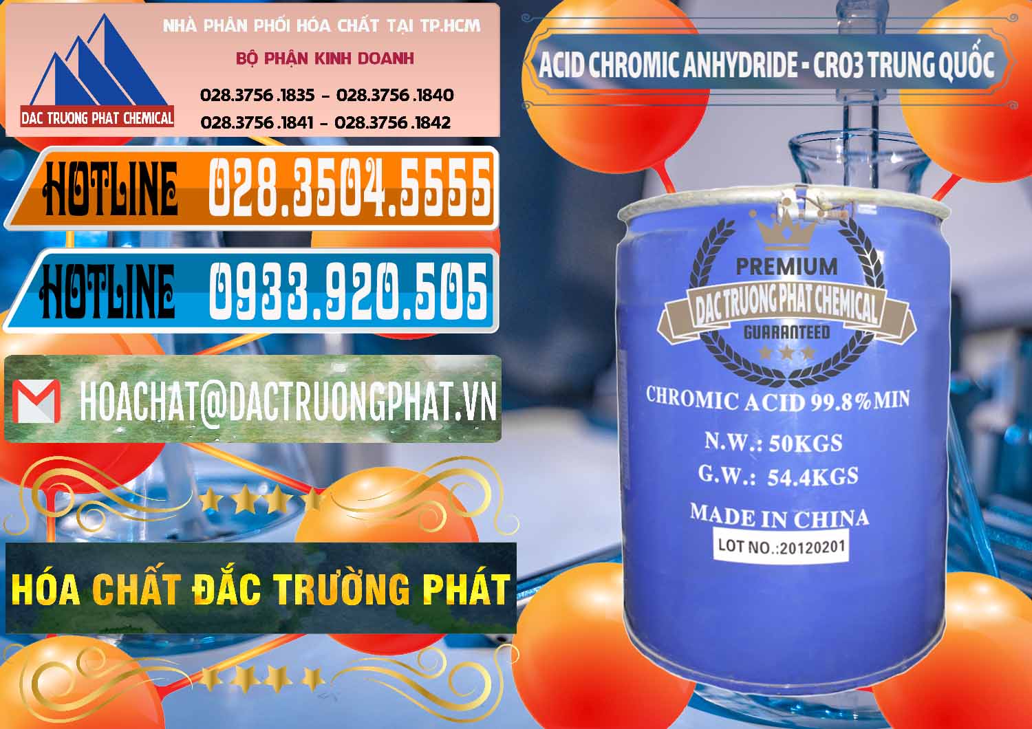 Nơi bán ( cung ứng ) Acid Chromic Anhydride - Cromic CRO3 Trung Quốc China - 0007 - Nơi chuyên cung cấp ( nhập khẩu ) hóa chất tại TP.HCM - stmp.net