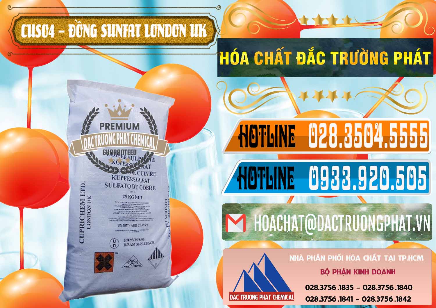 Nơi bán ( cung ứng ) CuSO4 – Đồng Sunfat Anh Uk Kingdoms - 0478 - Cty cung cấp ( phân phối ) hóa chất tại TP.HCM - stmp.net