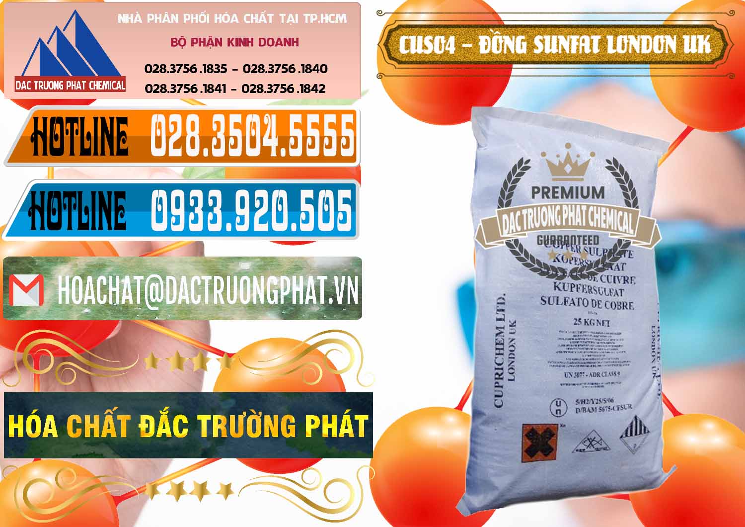 Cung ứng _ bán CuSO4 – Đồng Sunfat Anh Uk Kingdoms - 0478 - Công ty chuyên nhập khẩu & phân phối hóa chất tại TP.HCM - stmp.net