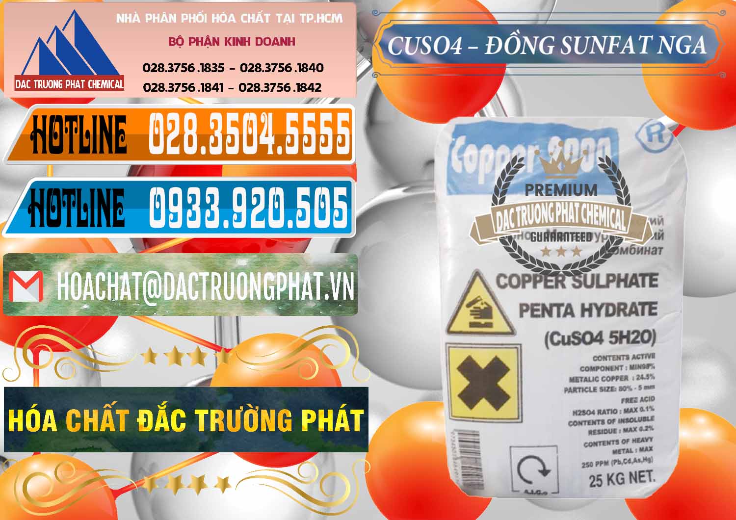 Cty chuyên phân phối ( bán ) CuSO4 – Đồng Sunfat Nga Russia - 0480 - Đơn vị chuyên nhập khẩu & phân phối hóa chất tại TP.HCM - stmp.net