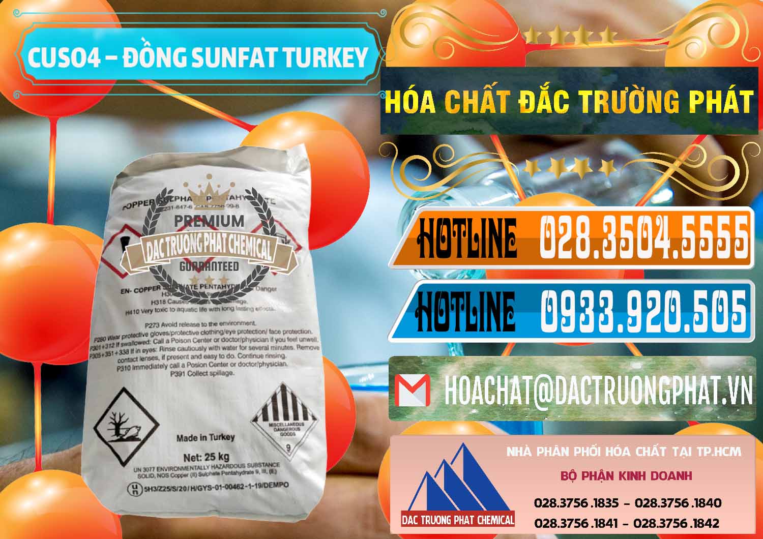 Công ty chuyên kinh doanh _ bán CuSO4 – Đồng Sunfat Thổ Nhĩ Kỳ Turkey - 0481 - Cung cấp ( phân phối ) hóa chất tại TP.HCM - stmp.net