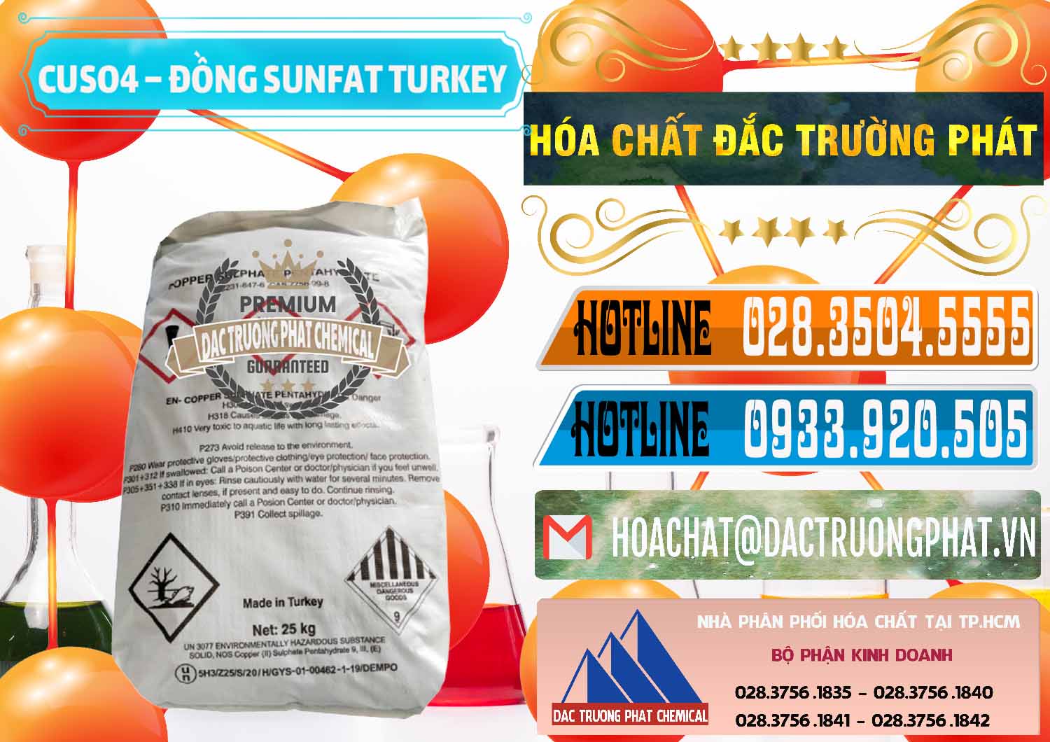 Đơn vị chuyên bán - cung cấp CuSO4 – Đồng Sunfat Thổ Nhĩ Kỳ Turkey - 0481 - Nơi phân phối - bán hóa chất tại TP.HCM - stmp.net