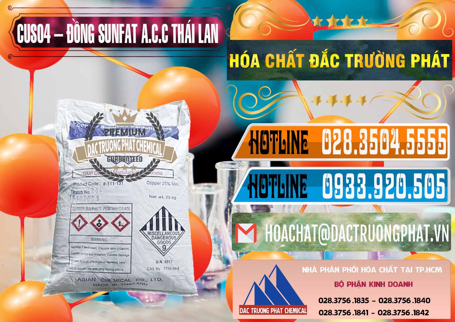 Nơi chuyên nhập khẩu và bán CuSO4 – Đồng Sunfat A.C.C Thái Lan - 0249 - Chuyên cung cấp - nhập khẩu hóa chất tại TP.HCM - stmp.net