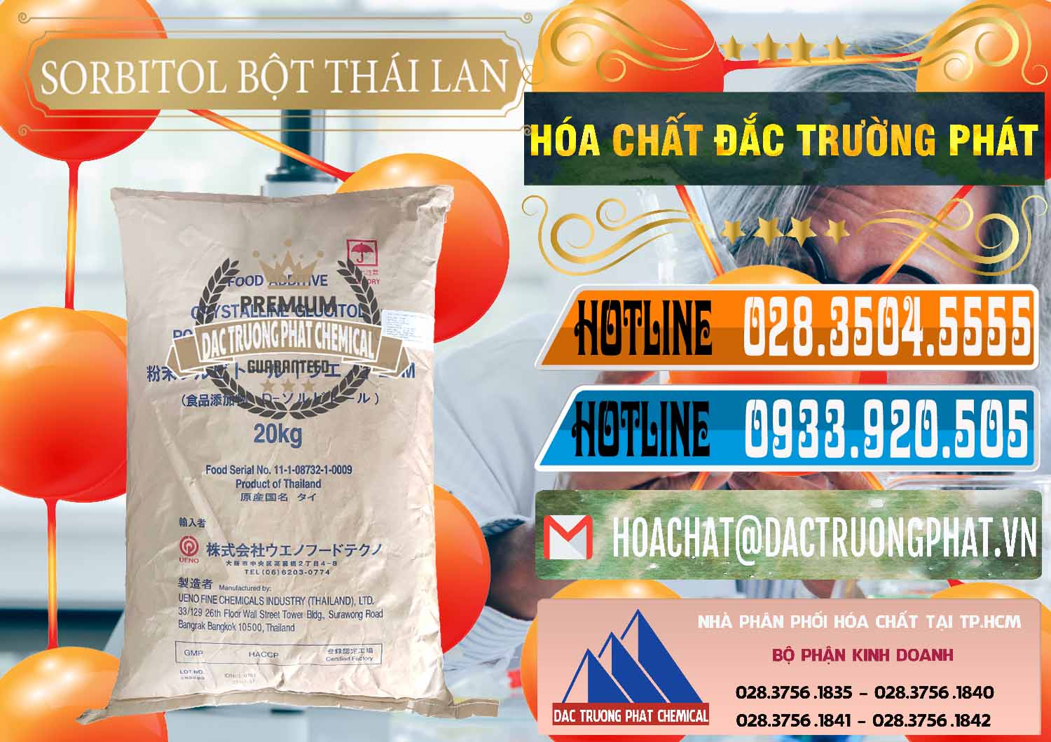 Đơn vị phân phối ( bán ) D-Sorbitol Bột - C6H14O6 Food Grade Thái Lan Thailand - 0322 - Cung cấp & phân phối hóa chất tại TP.HCM - stmp.net