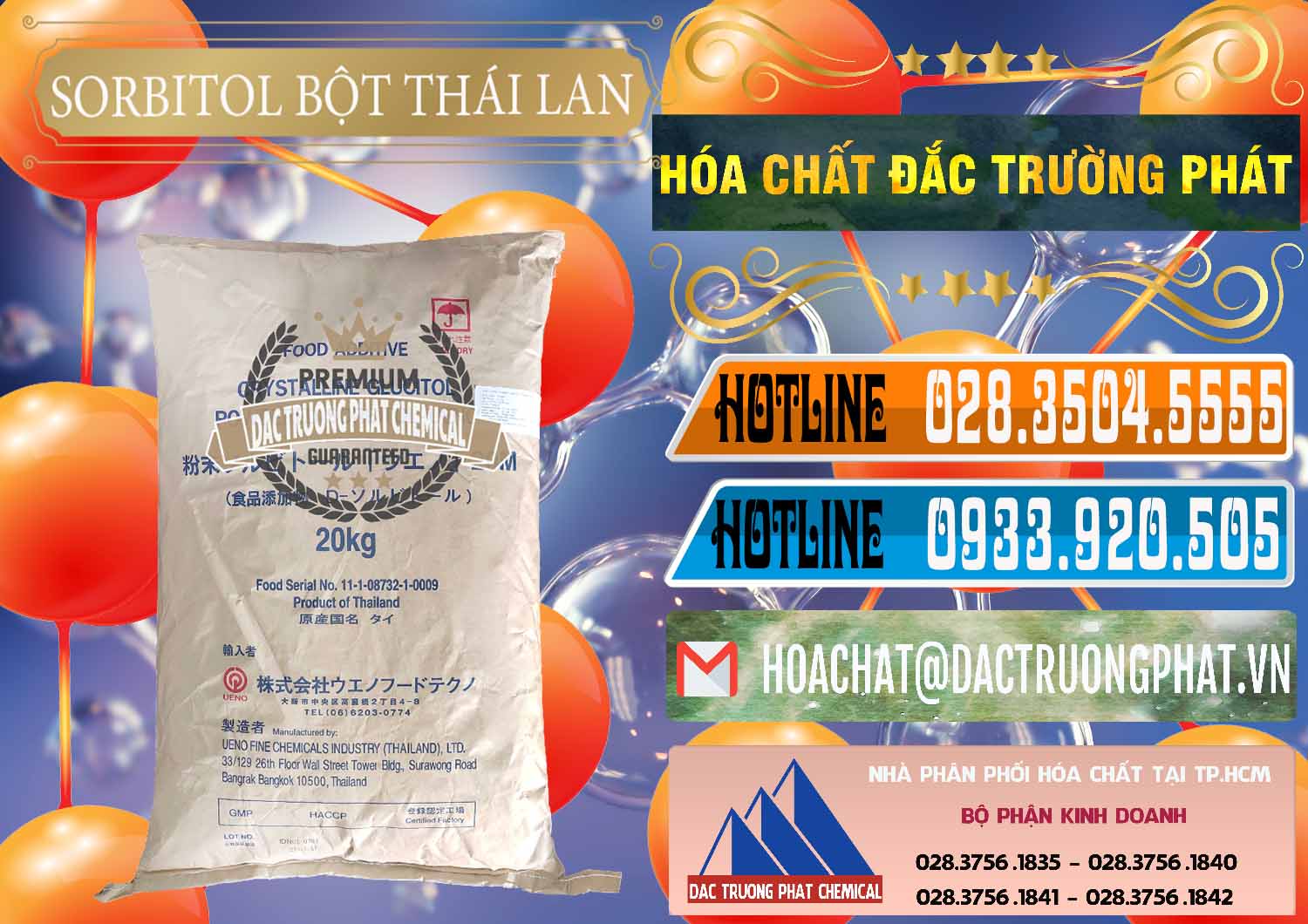 Cty kinh doanh - bán D-Sorbitol Bột - C6H14O6 Food Grade Thái Lan Thailand - 0322 - Công ty phân phối & cung ứng hóa chất tại TP.HCM - stmp.net