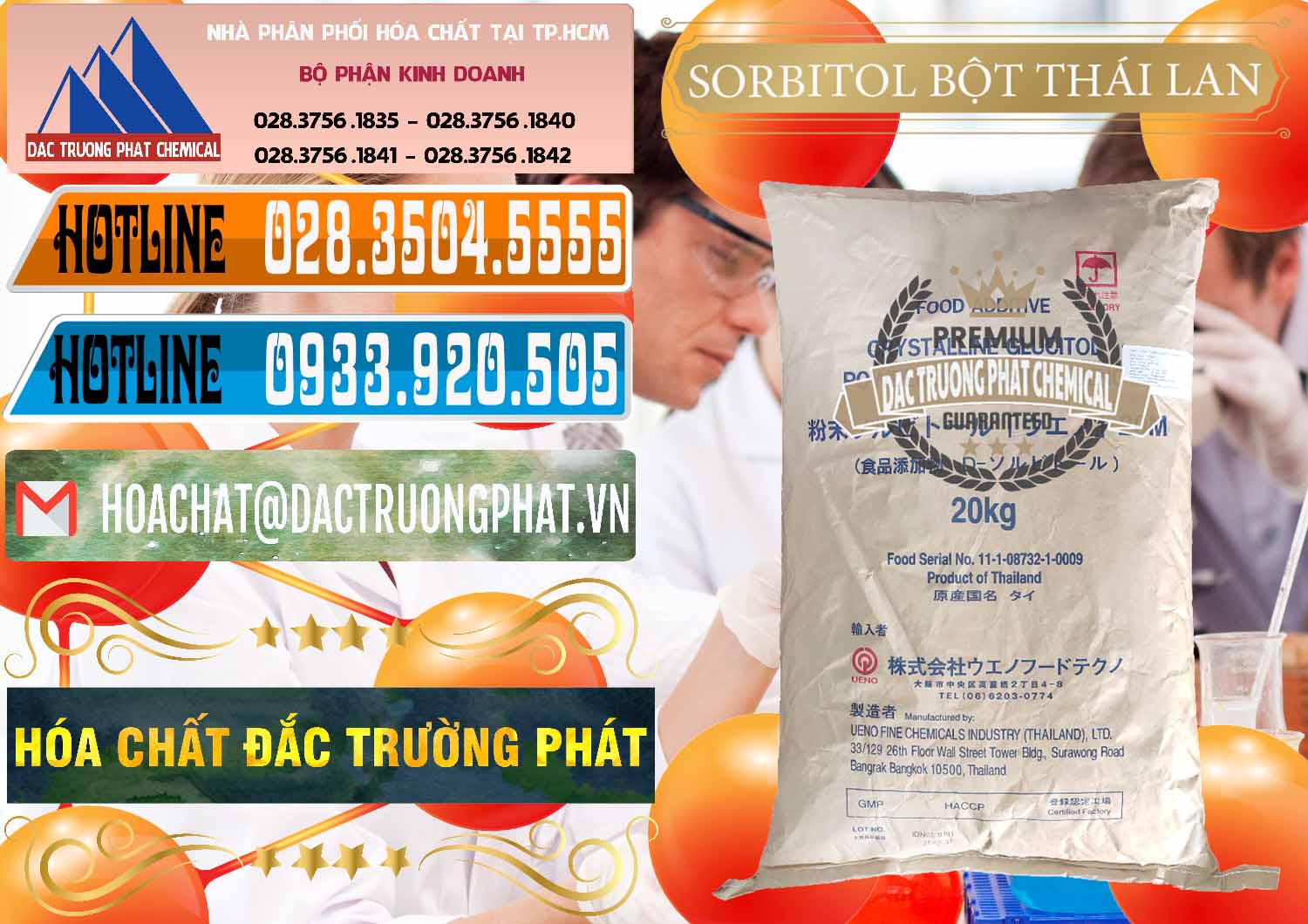 Công ty phân phối ( bán ) D-Sorbitol Bột - C6H14O6 Food Grade Thái Lan Thailand - 0322 - Cty chuyên kinh doanh _ cung cấp hóa chất tại TP.HCM - stmp.net