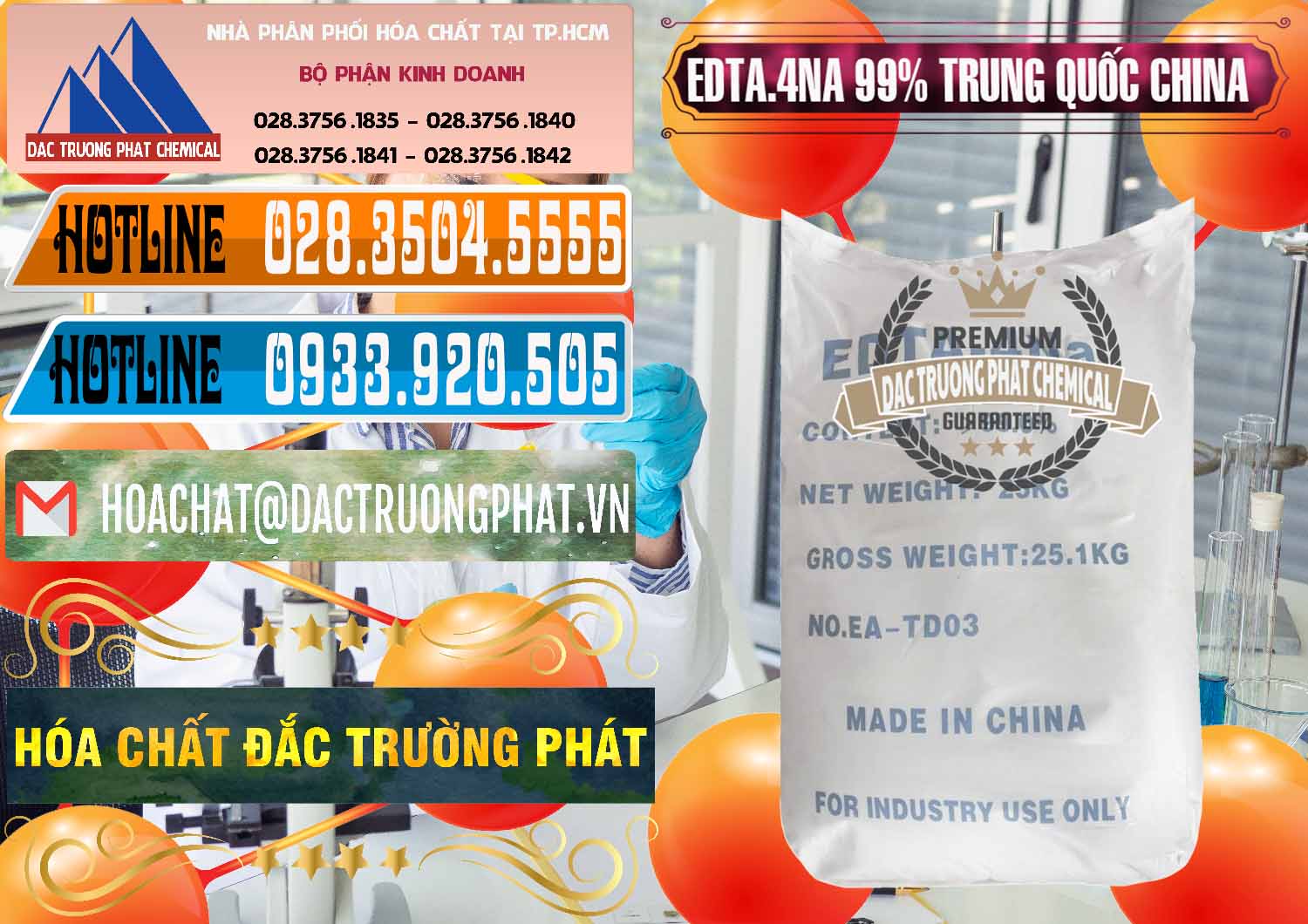 Nhập khẩu _ bán EDTA.4NA - EDTA Muối 99% Trung Quốc China - 0292 - Nơi bán ( cung cấp ) hóa chất tại TP.HCM - stmp.net