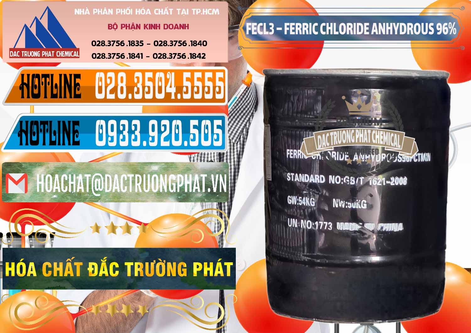 Nhập khẩu _ bán FECL3 – Ferric Chloride Anhydrous 96% Trung Quốc China - 0065 - Kinh doanh _ phân phối hóa chất tại TP.HCM - stmp.net