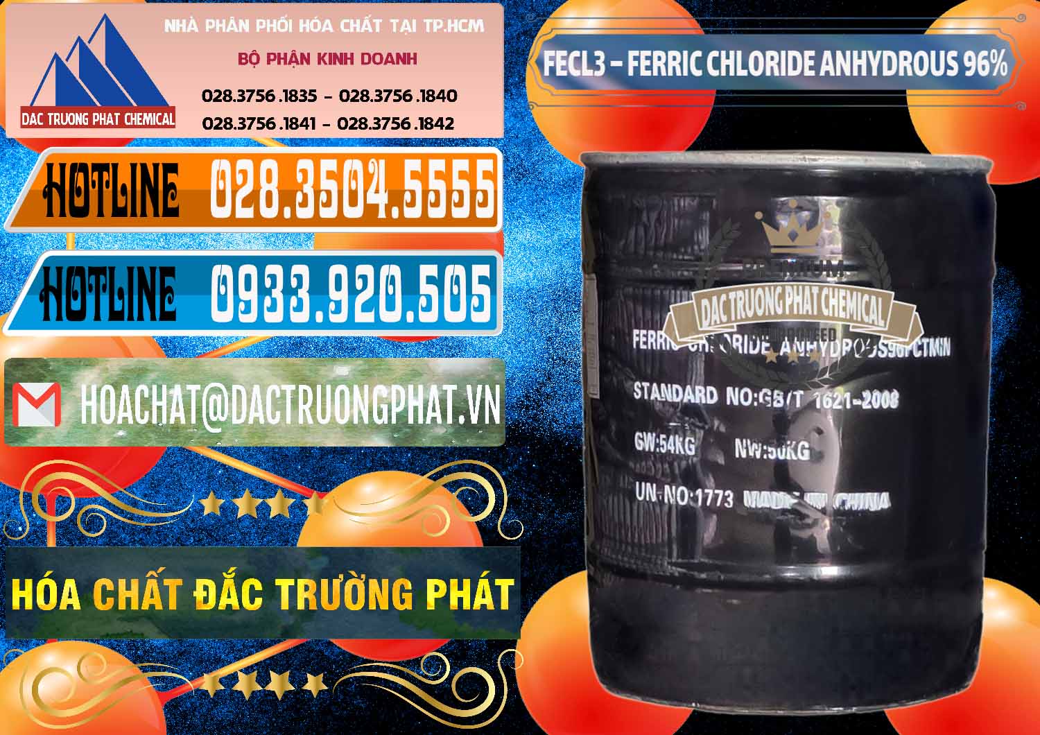 Đơn vị chuyên bán ( cung ứng ) FECL3 – Ferric Chloride Anhydrous 96% Trung Quốc China - 0065 - Cung cấp và phân phối hóa chất tại TP.HCM - stmp.net