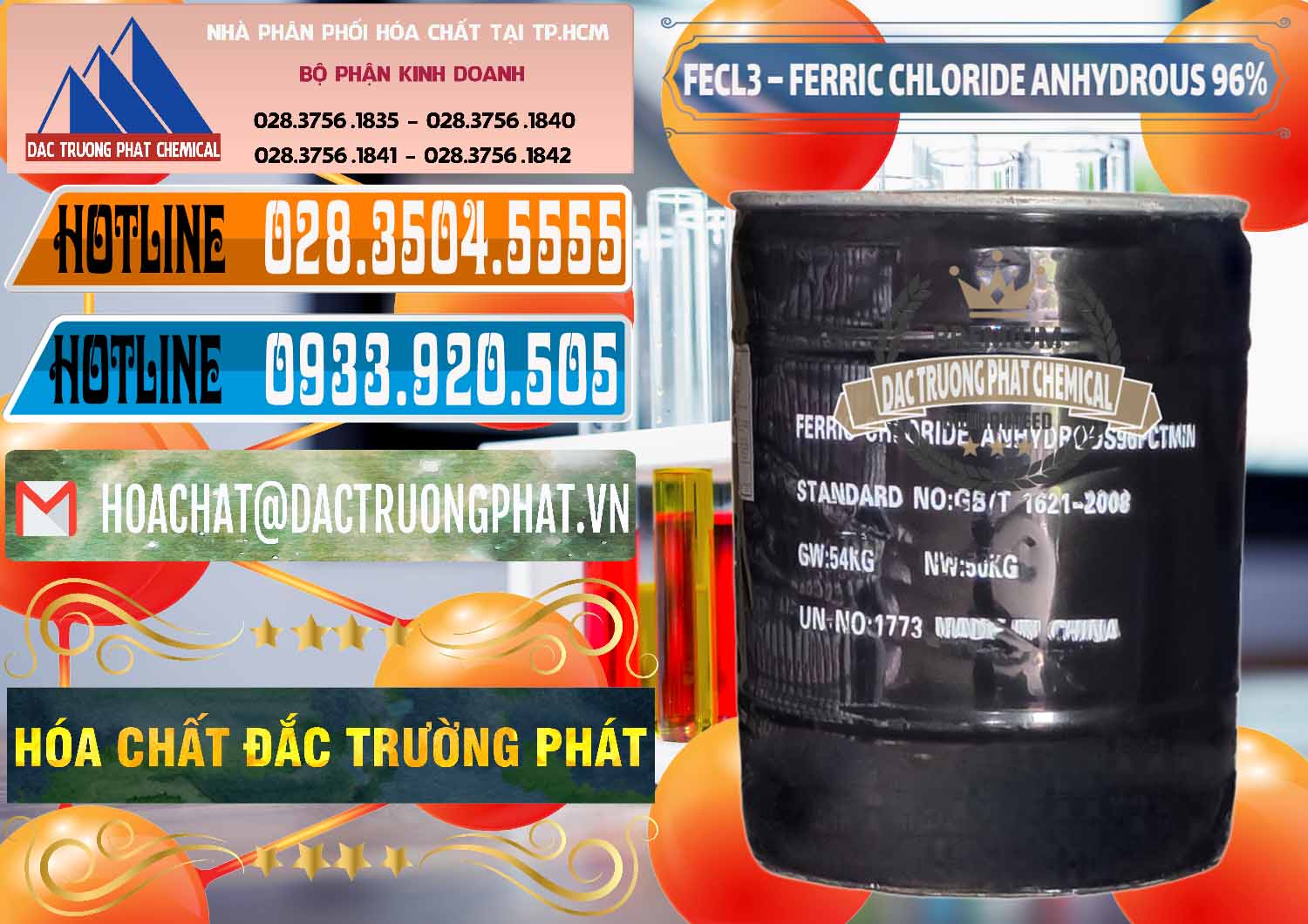 Công ty thương mại < bán Iron III Chloride Powder Þ Bột Ferric Chloride Anhydrous Trung Quốc China Nơi bán & cung cấp FECL3 – Ferric Chloride Anhydrous 96% Trung Quốc China - 0065 - Nơi nhập khẩu và cung cấp hóa chất tại TP.HCM - stmp.net
