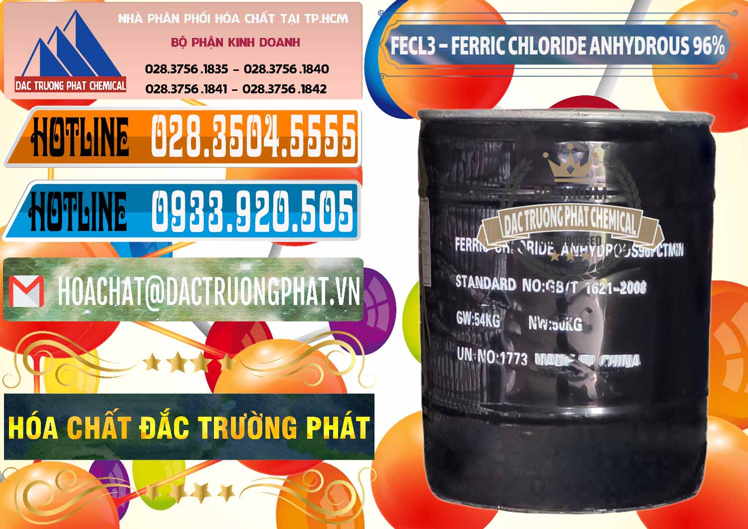 Nơi chuyên nhập khẩu ( bán ) FECL3 – Ferric Chloride Anhydrous 96% Trung Quốc China - 0065 - Nơi bán ( cung cấp ) hóa chất tại TP.HCM - stmp.net