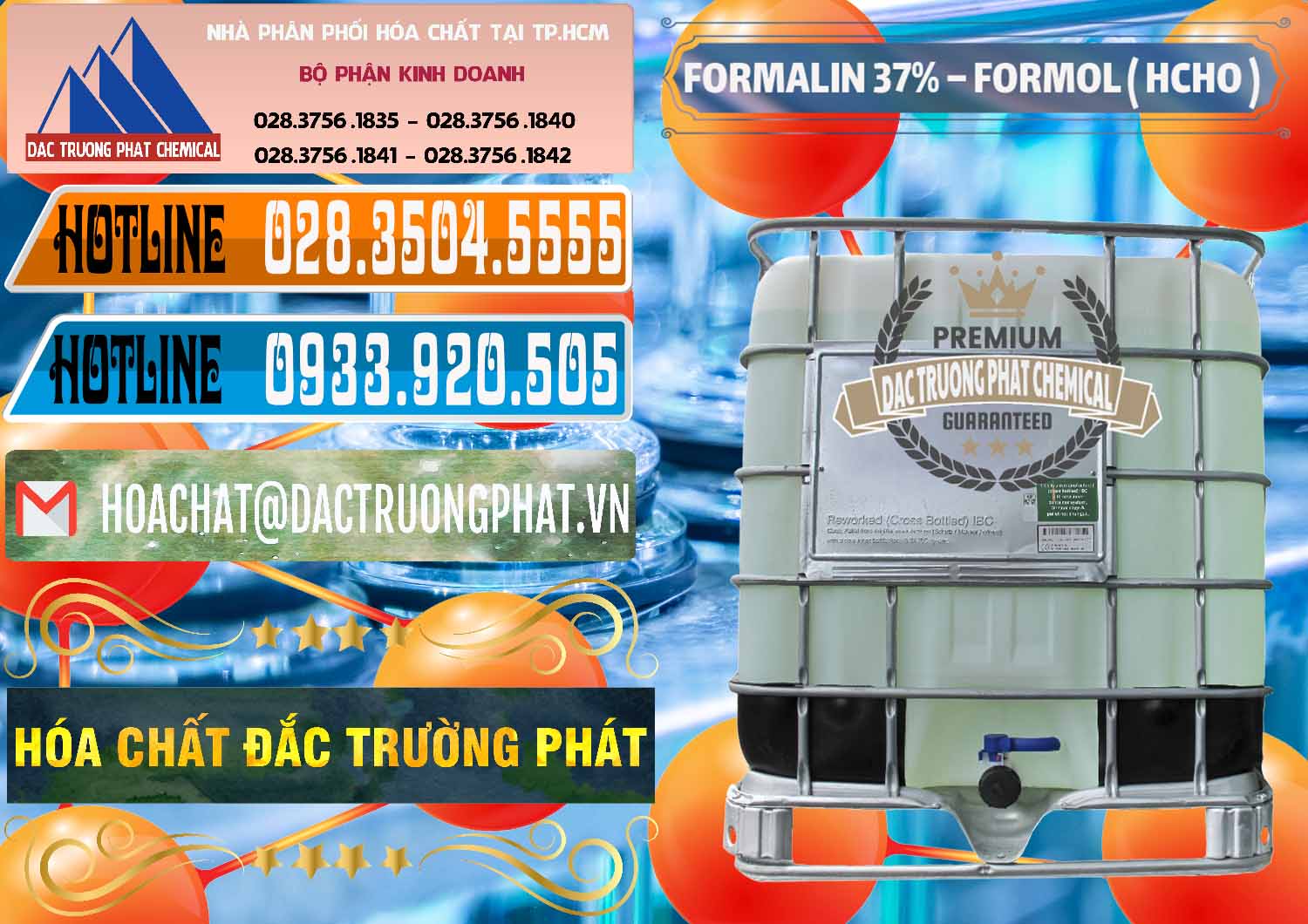 Nhà phân phối & cung ứng Formalin - Formol ( HCHO ) 37% Việt Nam - 0187 - Cty chuyên kinh doanh - phân phối hóa chất tại TP.HCM - stmp.net