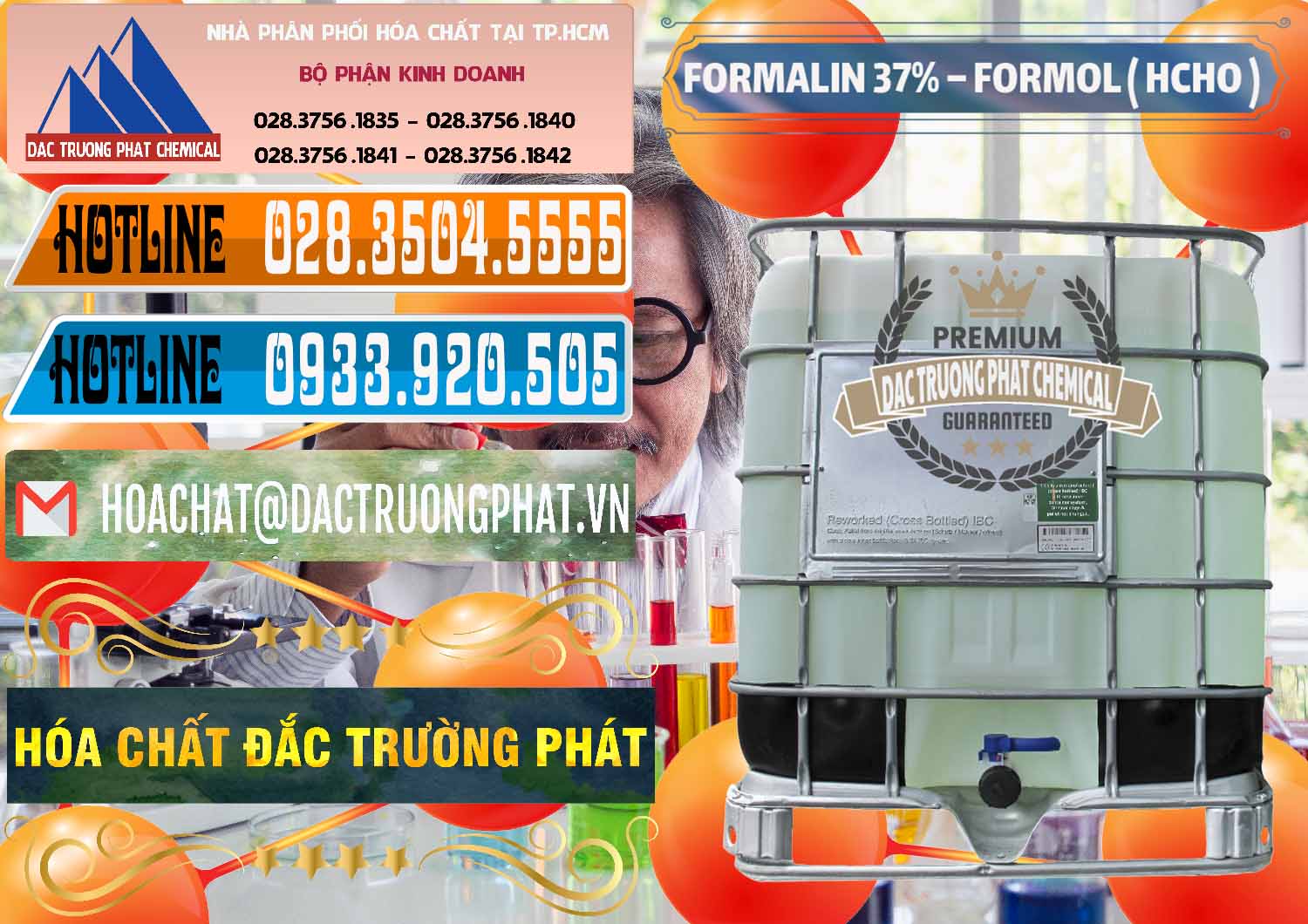 Công ty kinh doanh - cung cấp Formalin - Formol ( HCHO ) 37% Việt Nam - 0187 - Đơn vị chuyên bán & cung ứng hóa chất tại TP.HCM - stmp.net
