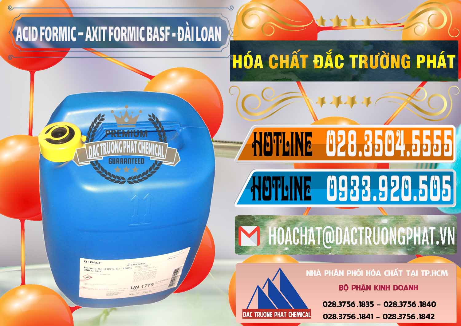 Cty nhập khẩu ( bán ) Acid Formic - Axit Formic 85% BASF Đài Loan Taiwan - 0027 - Công ty chuyên cung cấp - kinh doanh hóa chất tại TP.HCM - stmp.net