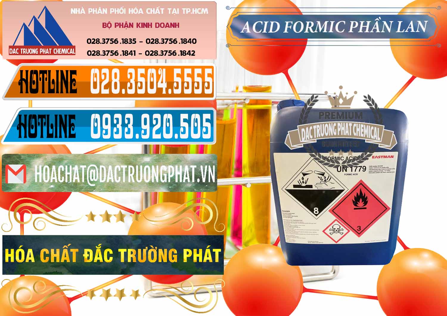 Cty chuyên bán ( phân phối ) Acid Formic - Axit Formic Phần Lan Finland - 0376 - Công ty chuyên kinh doanh - cung cấp hóa chất tại TP.HCM - stmp.net