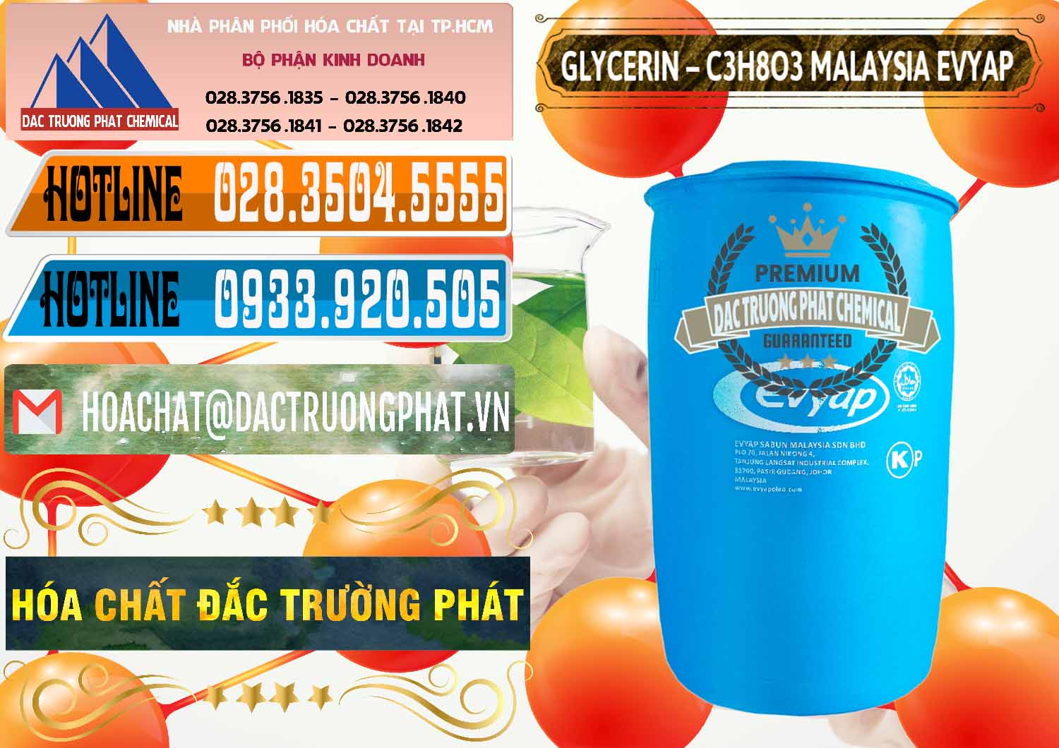 Nơi chuyên kinh doanh & bán Glycerin – C3H8O3 Malaysia Evyap - 0066 - Đơn vị chuyên phân phối và bán hóa chất tại TP.HCM - stmp.net