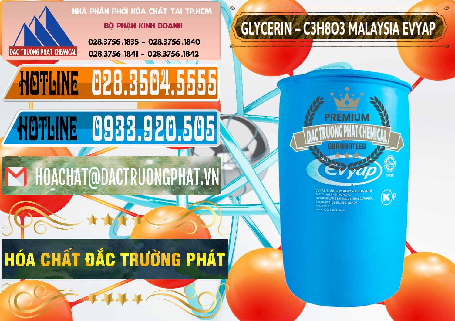 Glycerin – C3H8O3 Malaysia Evyap Nơi chuyên kinh doanh - bán Glycerin – C3H8O3 Malaysia Evyap - 0066 - Đơn vị cung cấp ( nhập khẩu ) hóa chất tại TP.HCM - stmp.net