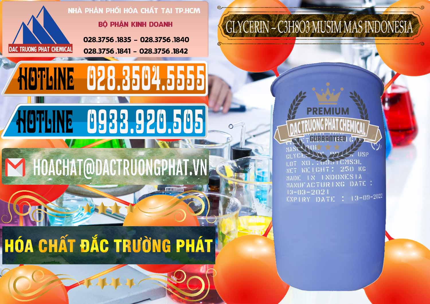 Nơi chuyên kinh doanh & bán Glycerin – C3H8O3 99.7% Musim Mas Indonesia - 0272 - Nhà nhập khẩu - phân phối hóa chất tại TP.HCM - stmp.net