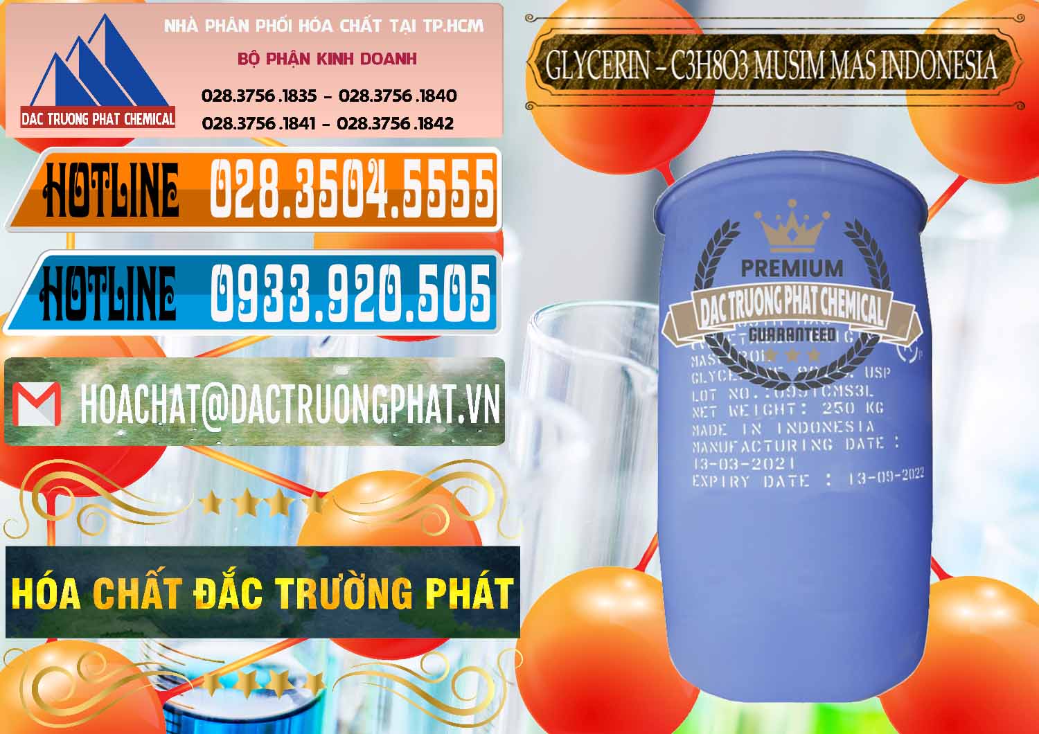 Cty chuyên bán - phân phối Glycerin – C3H8O3 99.7% Musim Mas Indonesia - 0272 - Cung cấp & phân phối hóa chất tại TP.HCM - stmp.net