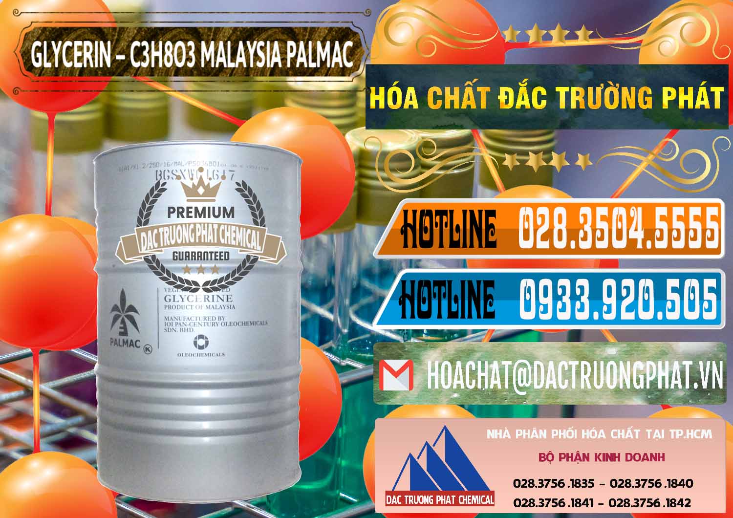 Nơi chuyên cung cấp \ bán Hóa chất Glyxerin Lỏng * Glyxerine Malaysia Palmac Nơi kinh doanh - bán Glycerin – C3H8O3 99.7% Malaysia Palmac - 0067 - Công ty chuyên cung cấp & bán hóa chất tại TP.HCM - stmp.net