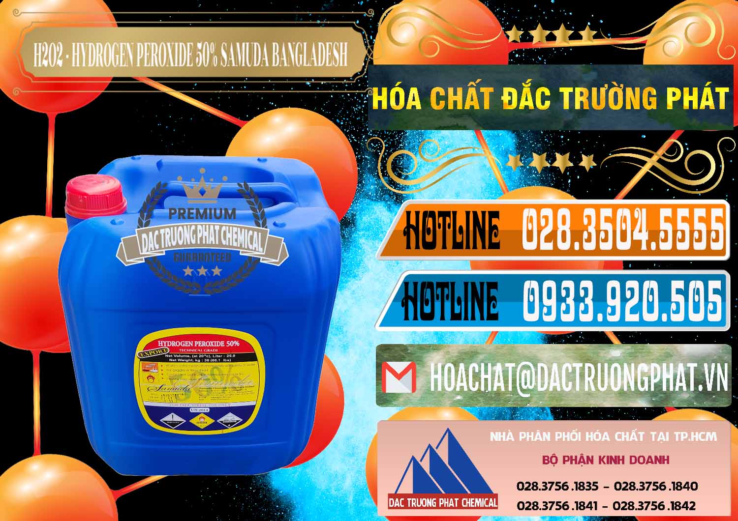 Công ty chuyên bán / phân phối hóa chất Oxy Già © Oxy H2O2 Dạng Nước 50% Samuda Bangladesh Công ty bán ( cung cấp ) H2O2 - Hydrogen Peroxide 50% Samuda Bangladesh - 0077 - Chuyên phân phối ( bán ) hóa chất tại TP.HCM - stmp.net