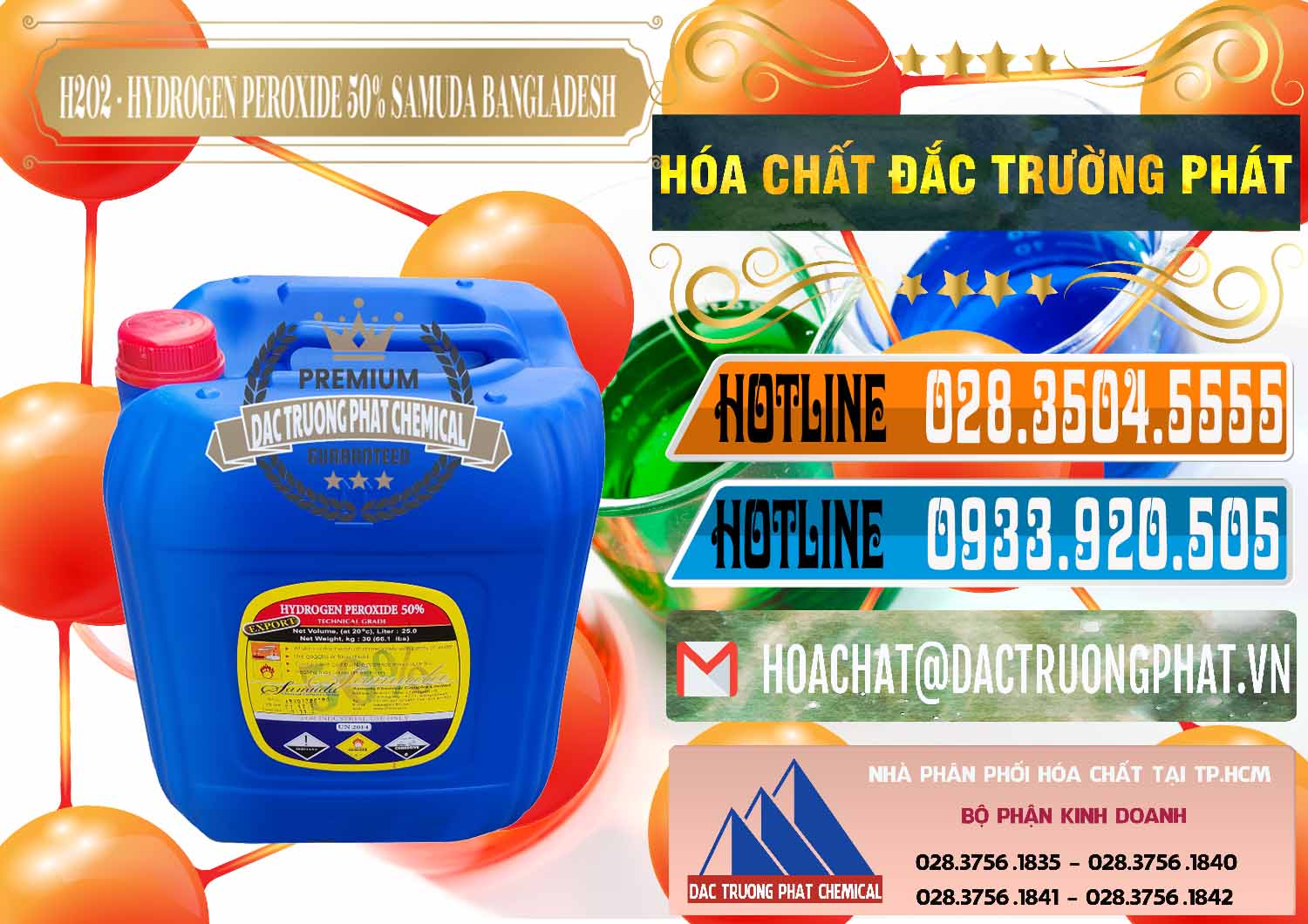 Cung cấp » bán hóa chất Hydro Peroxit Liquid / H2O2 50% Samuda Bangladesh Cty cung cấp ( bán ) H2O2 - Hydrogen Peroxide 50% Samuda Bangladesh - 0077 - Nơi chuyên nhập khẩu - phân phối hóa chất tại TP.HCM - stmp.net