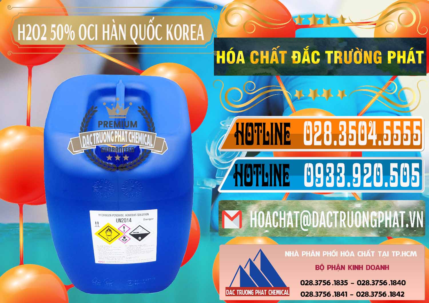 Chuyên bán _ cung cấp H2O2 - Hydrogen Peroxide 50% OCI Hàn Quốc Korea - 0075 - Cty cung ứng _ phân phối hóa chất tại TP.HCM - stmp.net