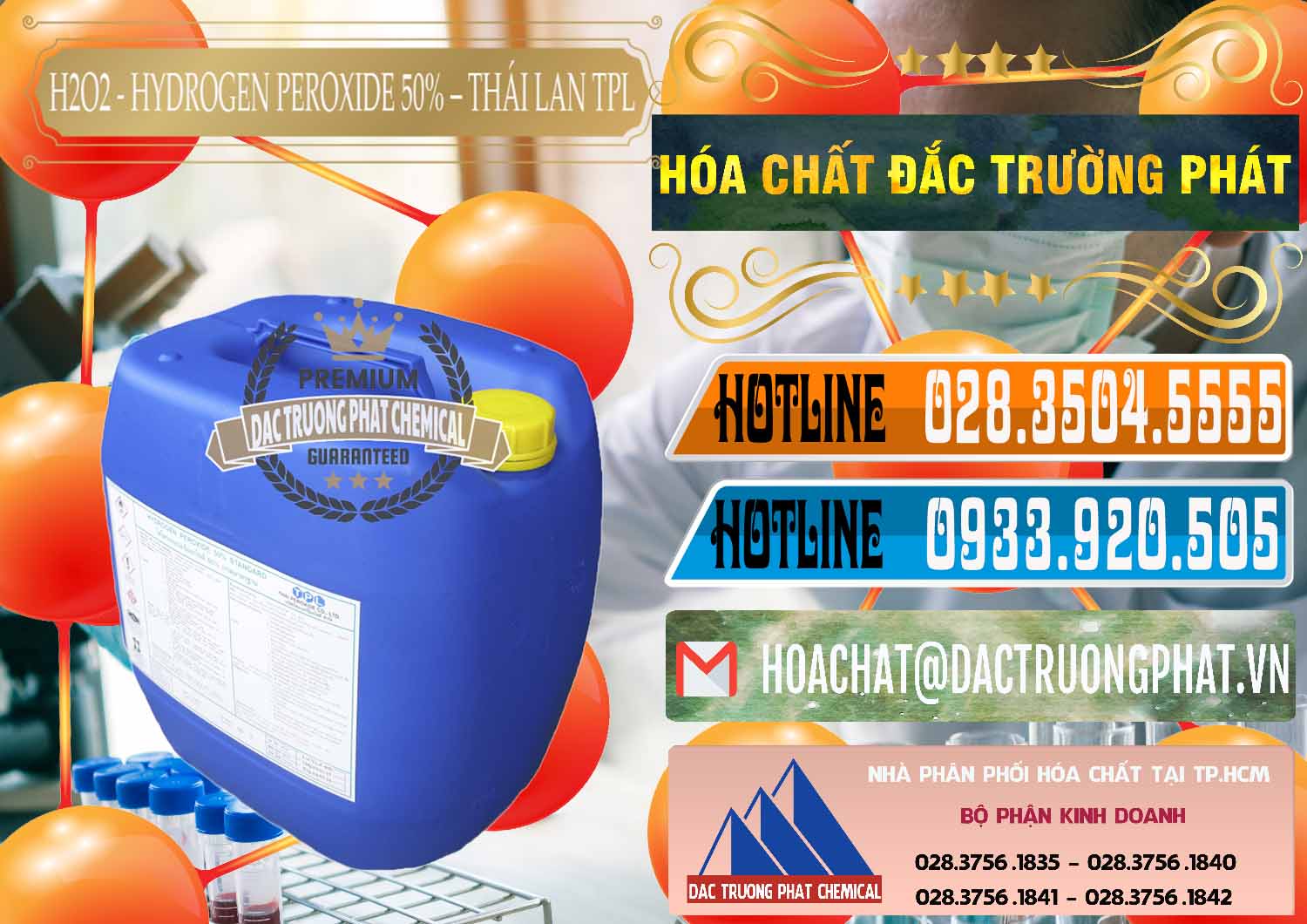 Đơn vị chuyên kinh doanh | bán H2O2 - Hydro Peroxid 50% TPL Thái Lan Thailand tại Thành phố Hồ Chí Minh Cty nhập khẩu ( bán ) H2O2 - Hydrogen Peroxide 50% Thái Lan TPL - 0076 - Đơn vị chuyên kinh doanh ( cung cấp ) hóa chất tại TP.HCM - stmp.net