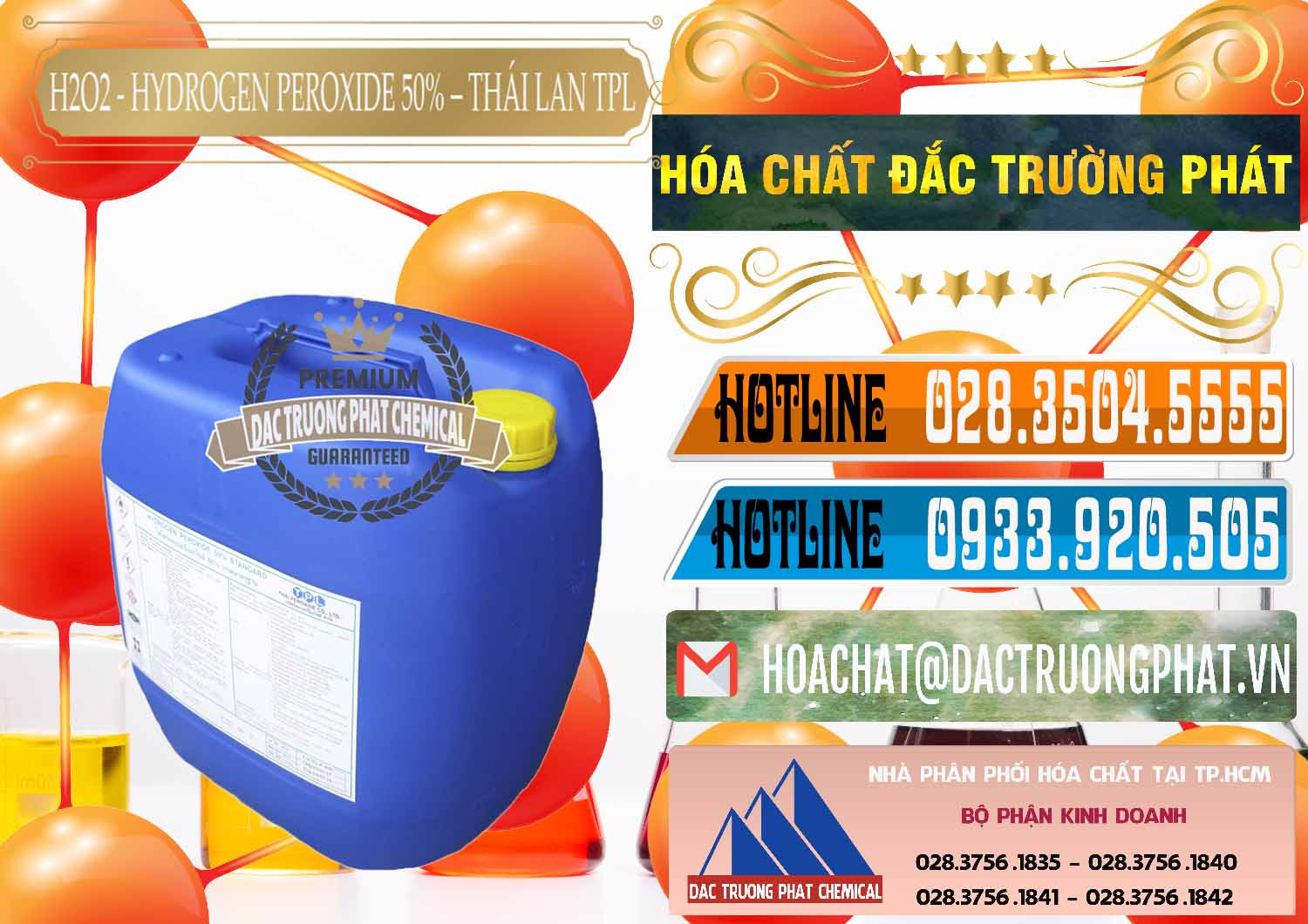 Cung cấp þ bán Oxi Già Ø Oxy Già 50% TPL Thái Lan Thailand Đơn vị nhập khẩu - bán H2O2 - Hydrogen Peroxide 50% Thái Lan TPL - 0076 - Cty cung cấp - phân phối hóa chất tại TP.HCM - stmp.net