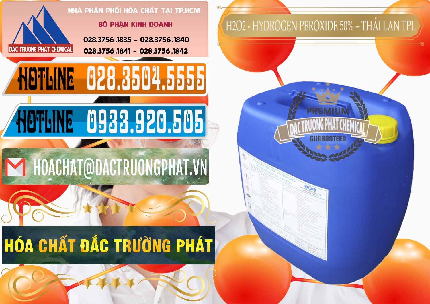 Đơn vị bán © phân phối H2O2 ß Hydro Peroxit Dạng Nước 50% TPL Thái Lan Thailand tại Tây Ninh Chuyên bán & phân phối H2O2 - Hydrogen Peroxide 50% Thái Lan TPL - 0076 - Chuyên phân phối _ cung cấp hóa chất tại TP.HCM - stmp.net