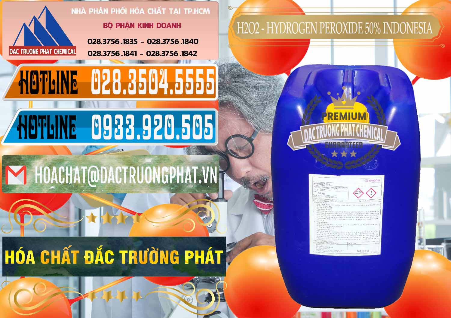 Chuyên bán - cung cấp H2O2 - Hydrogen Peroxide 50% Evonik Indonesia - 0070 - Nhà phân phối - cung cấp hóa chất tại TP.HCM - stmp.net