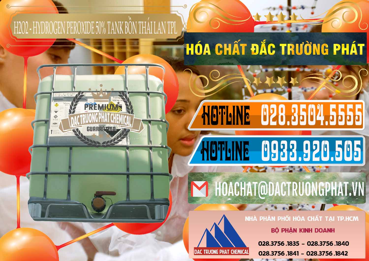 Nơi bán - phân phối hóa chất H2O2 Dạng Nước \ H2O2 50% Tank IBC Bồn Thái Lan TPL Nhập khẩu ( bán ) H2O2 - Hydrogen Peroxide 50% Tank IBC Bồn Thái Lan TPL - 0073 - Nơi chuyên kinh doanh - cung cấp hóa chất tại TP.HCM - stmp.net