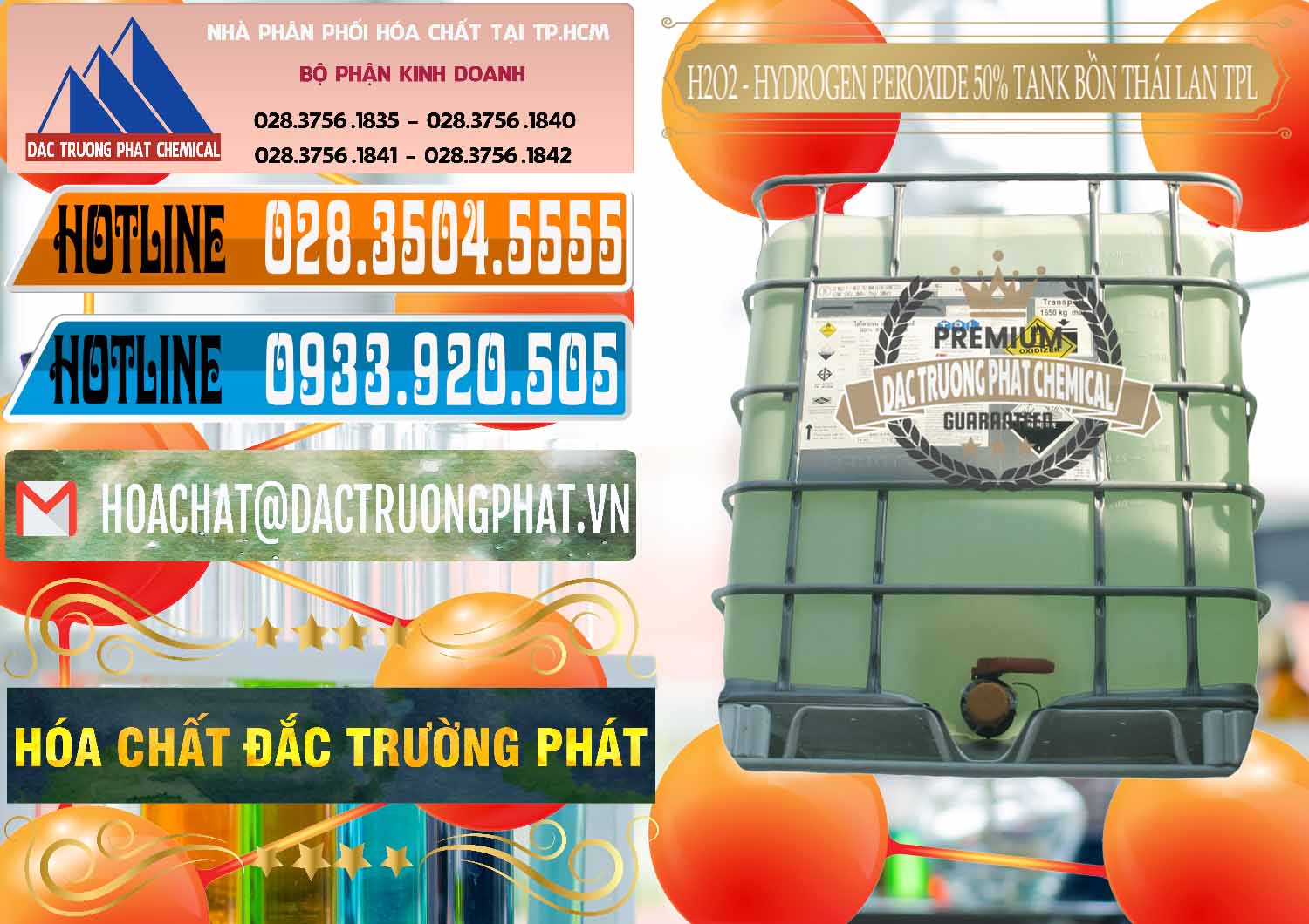Đơn vị chuyên cung cấp - bán H2O2 - Hydrogen Peroxide 50% Tank IBC Bồn Thái Lan TPL - 0073 - Nhà nhập khẩu & cung cấp hóa chất tại TP.HCM - stmp.net
