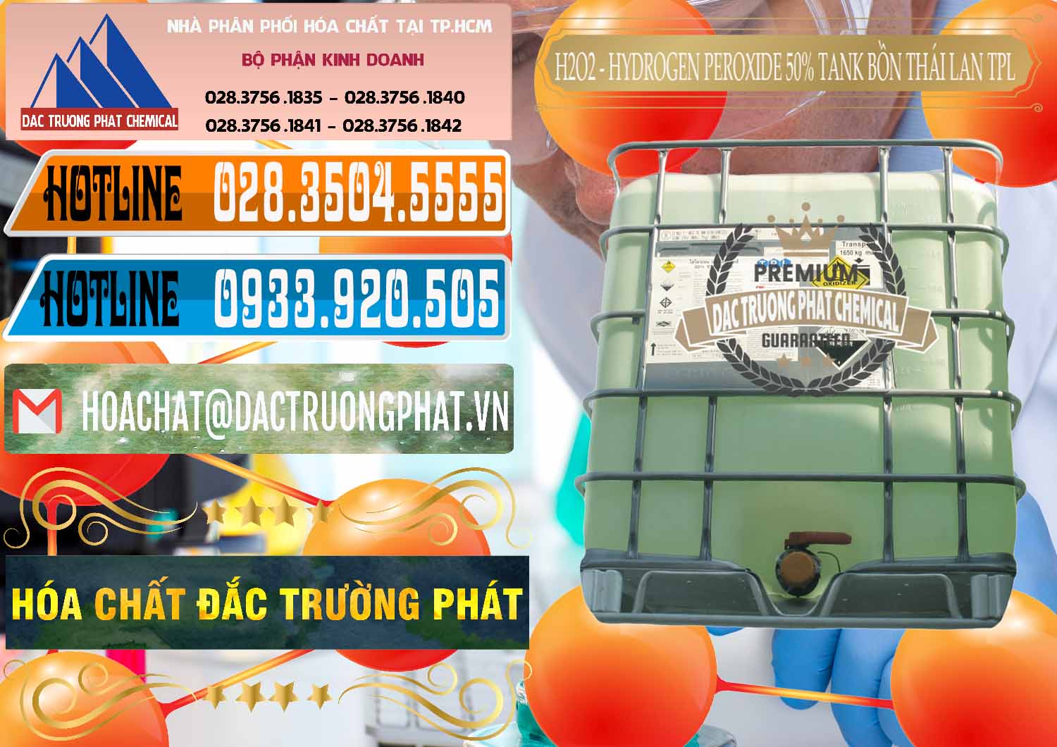 Công ty bán { thương mại } Liquid Hydrogen Peroxide > H2O2 50% Tank IBC Bồn Thái Lan TPL tại Bến Tre Đơn vị bán _ phân phối H2O2 - Hydrogen Peroxide 50% Tank IBC Bồn Thái Lan TPL - 0073 - Nhà phân phối _ nhập khẩu hóa chất tại TP.HCM - stmp.net