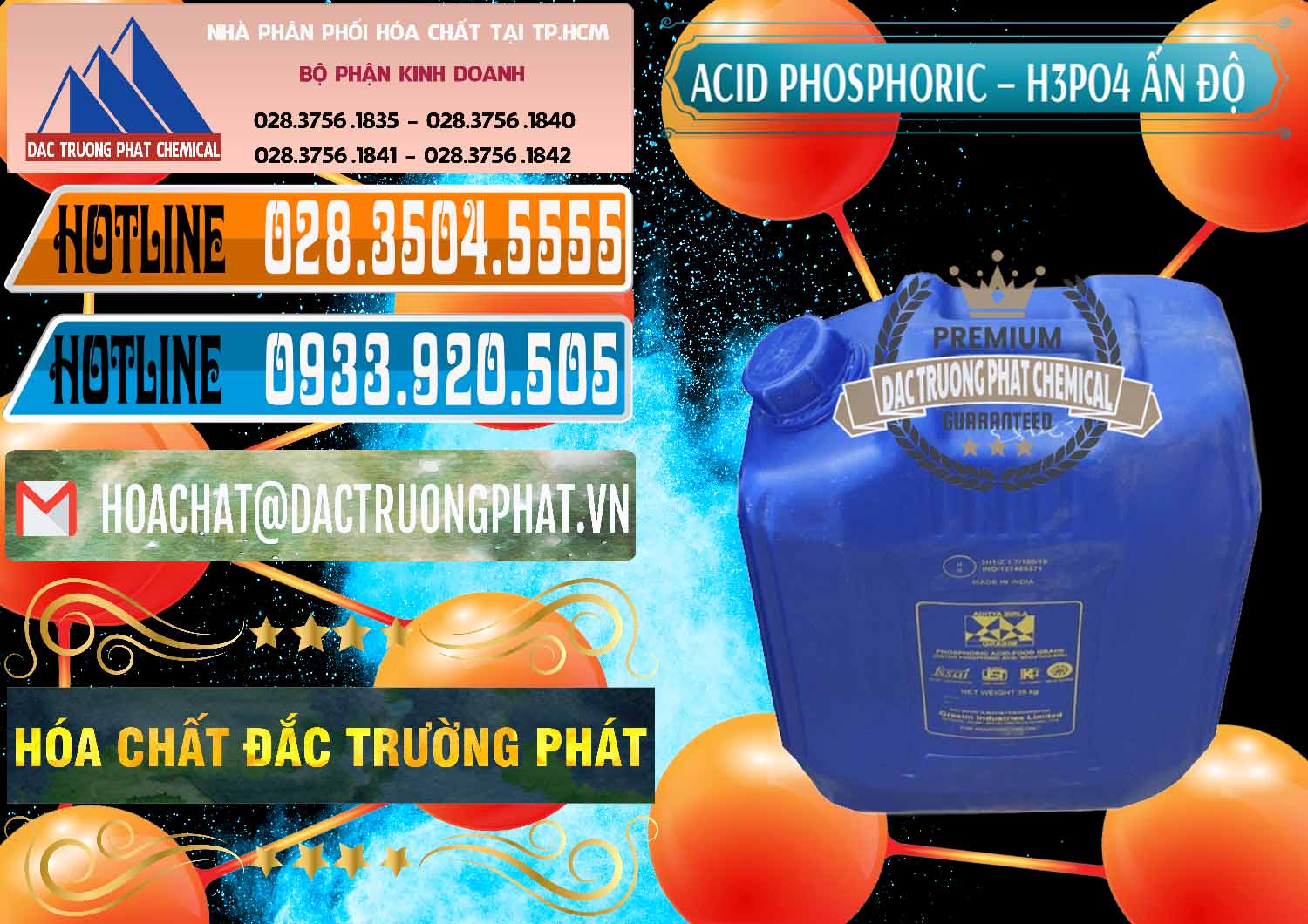 Nơi bán và cung cấp Axit Phosphoric H3PO4 85% Ấn Độ - 0350 - Nơi chuyên cung ứng _ phân phối hóa chất tại TP.HCM - stmp.net