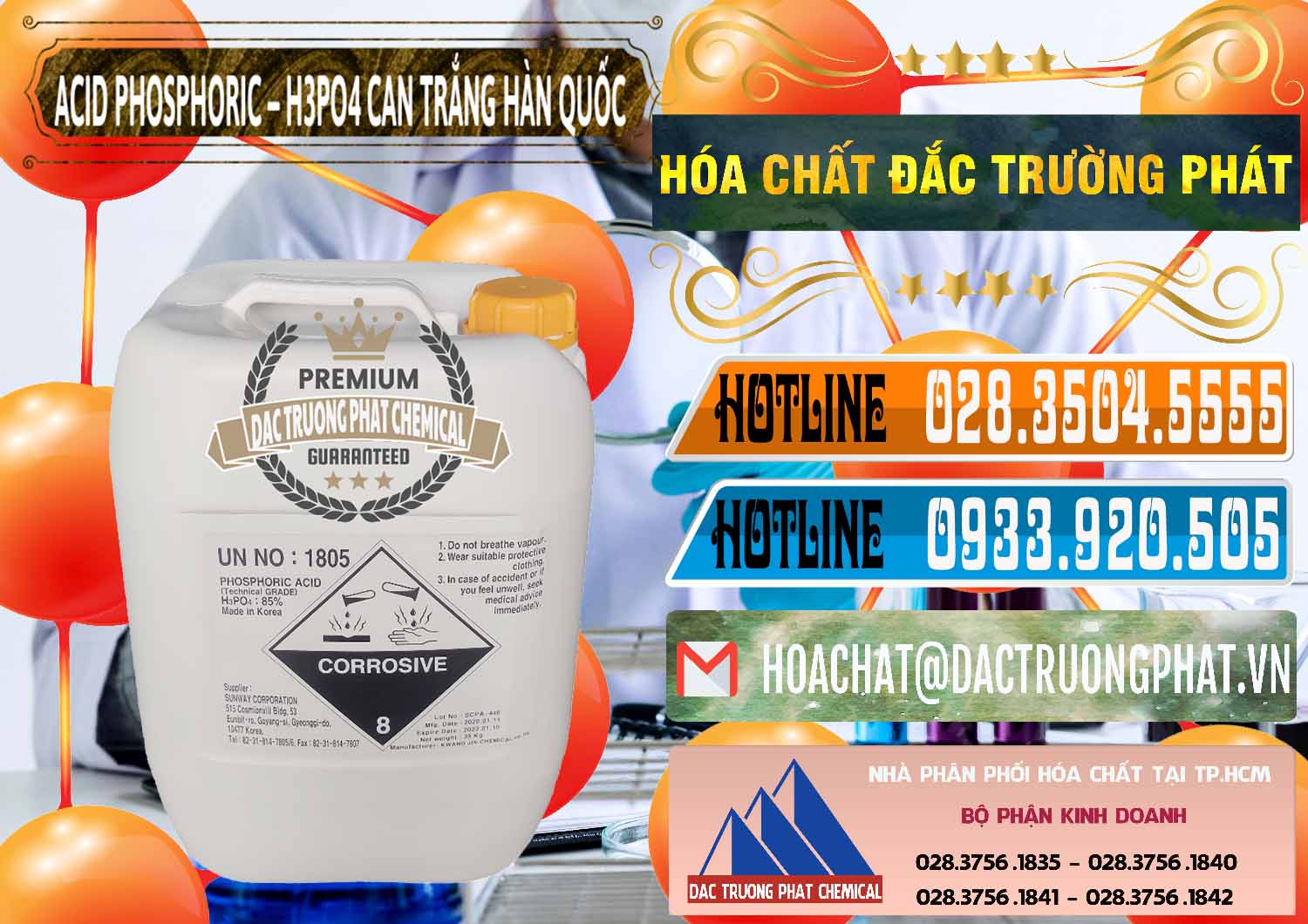 Công ty chuyên cung cấp - bán Acid Phosphoric - Axit Phosphoric H3PO4 Can Trắng Hàn Quốc Korea - 0017 - Nơi bán _ cung cấp hóa chất tại TP.HCM - stmp.net