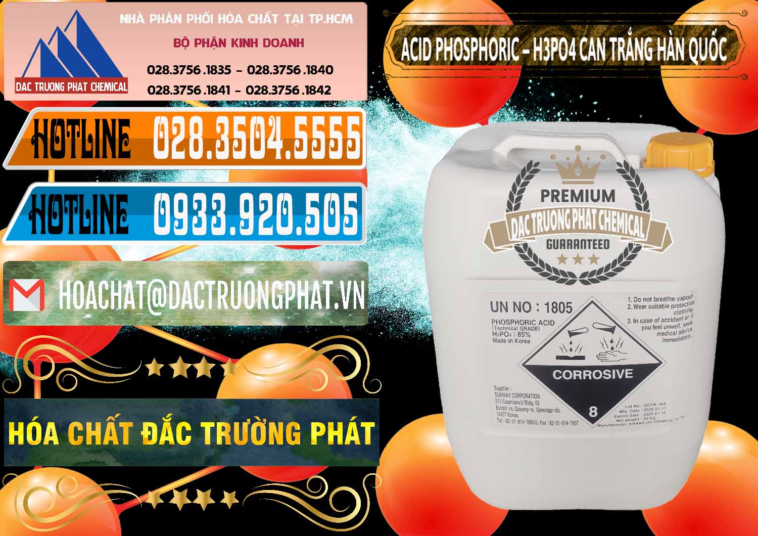 Cty chuyên kinh doanh - bán Acid Phosphoric - Axit Phosphoric H3PO4 Can Trắng Hàn Quốc Korea - 0017 - Nhà cung cấp và kinh doanh hóa chất tại TP.HCM - stmp.net