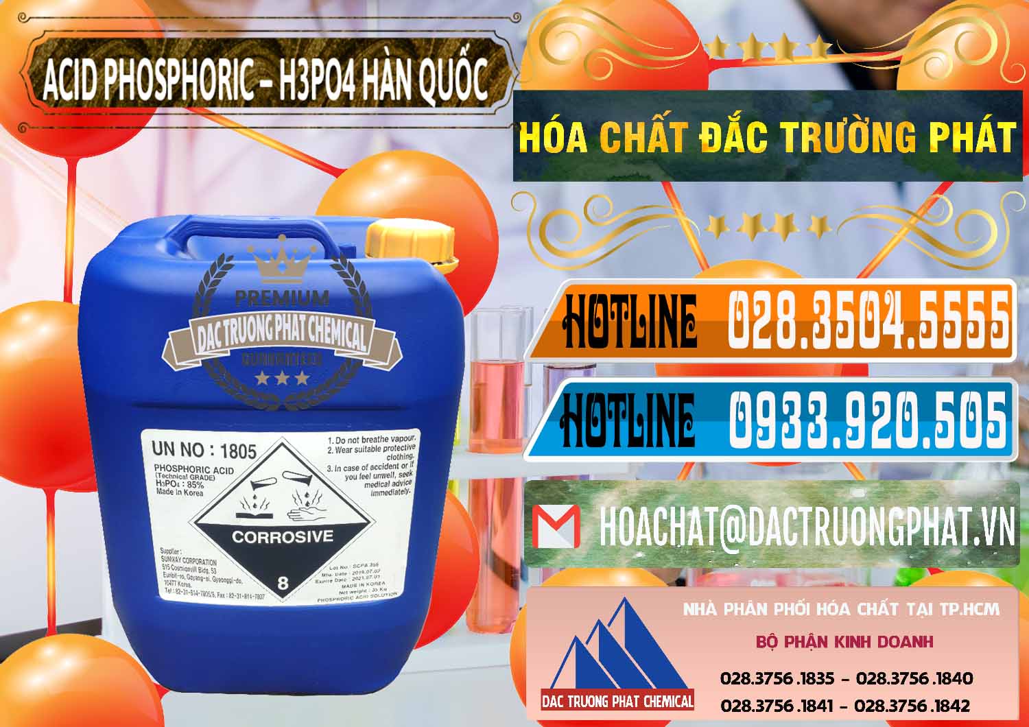 Công ty bán & cung cấp Acid Phosphoric – H3PO4 85% Can Xanh Hàn Quốc Korea - 0016 - Cty chuyên phân phối - nhập khẩu hóa chất tại TP.HCM - stmp.net