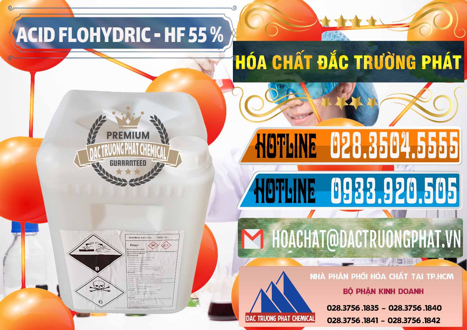 Cty kinh doanh ( bán ) Axit HF - Acid HF 55% Can Trắng Trung Quốc China - 0079 - Đơn vị chuyên bán - cung cấp hóa chất tại TP.HCM - stmp.net