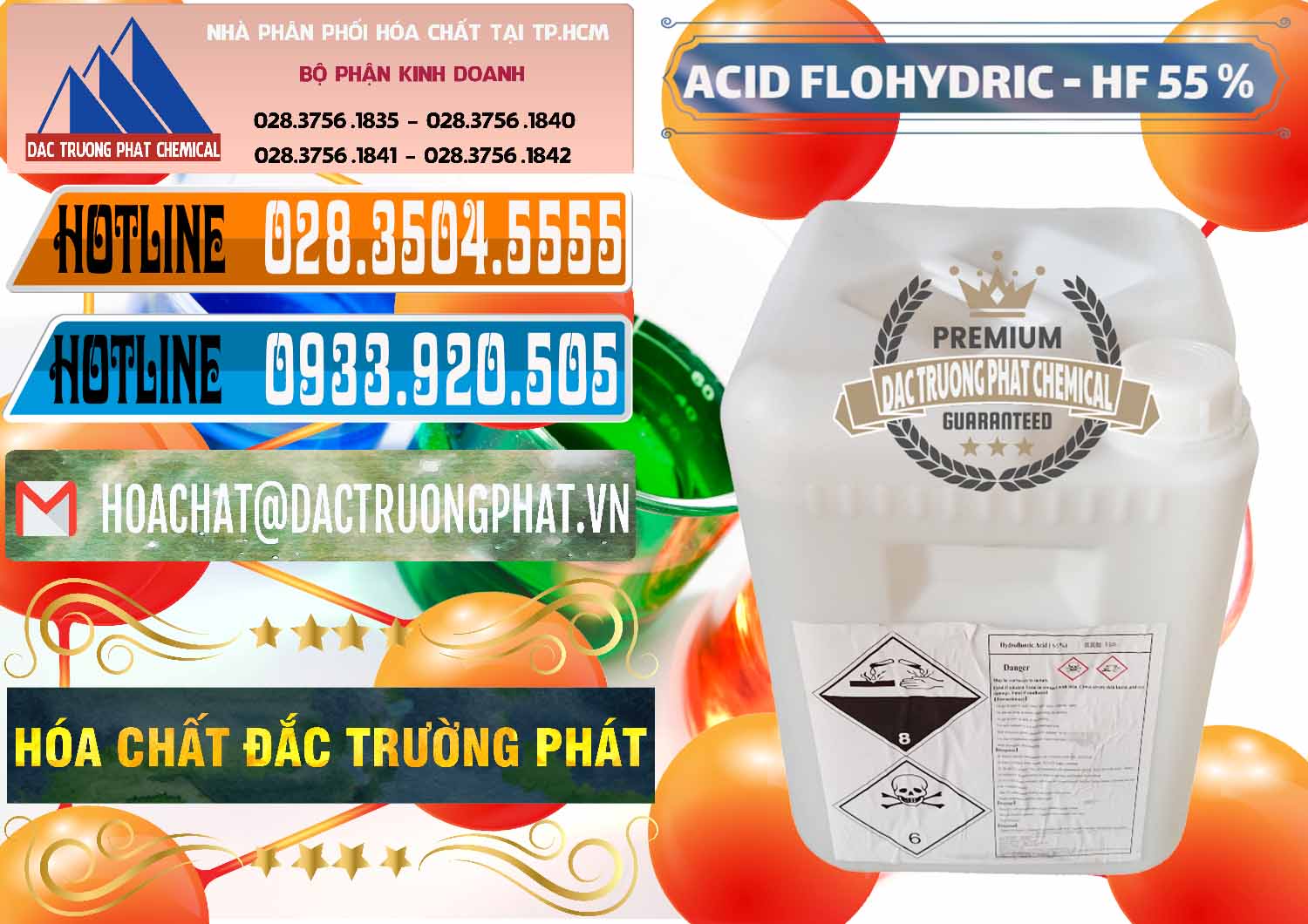 Chuyên phân phối - bán Axit HF - Acid HF 55% Can Trắng Trung Quốc China - 0079 - Nơi phân phối _ cung cấp hóa chất tại TP.HCM - stmp.net