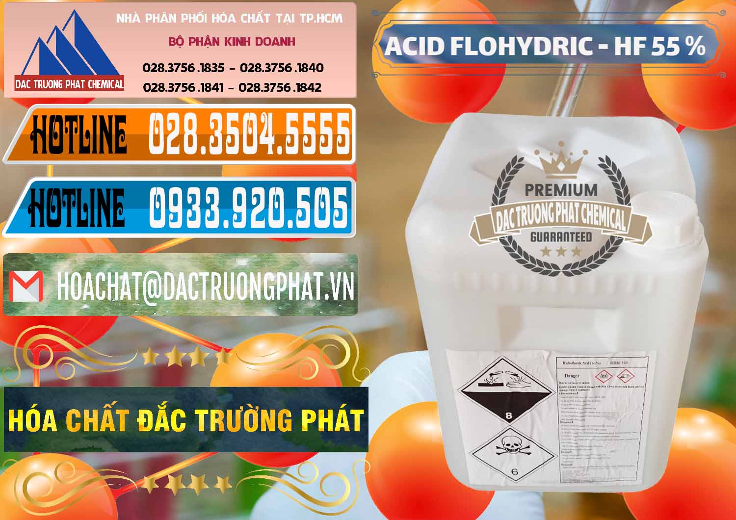 Đơn vị bán - cung cấp Axit HF - Acid HF 55% Can Trắng Trung Quốc China - 0079 - Đơn vị chuyên kinh doanh & phân phối hóa chất tại TP.HCM - stmp.net